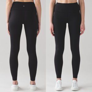 Lululemon Wunder Under Hi-Rise High Waist Full On Luon 28" Inseam Black Size 12